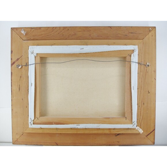 Sailing Ship Oil Painting 22x18 Lendi Signed on Canvas Framed Original - Picture 10 of 15